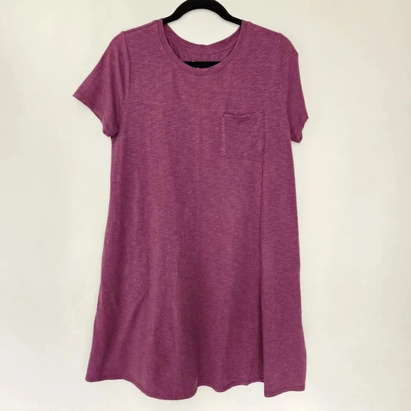 DULUTH TRADING CO To N Flow T Shirt Dress Size M UPF 30 Stay-Dry Comfort Purple - Picture 1 of 5